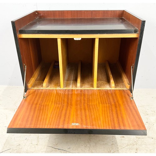 728 - LATE CENTURY MADE SIDEBOARD APPROX 205 CM LONG , OPENING TOPS AND FRONT DOORS, WITH ADDITIONAL SINGL... 