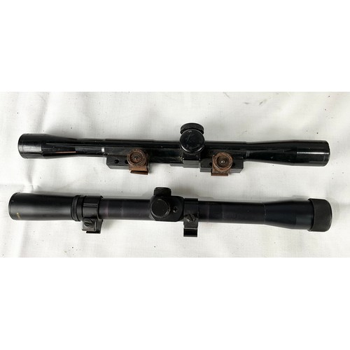 74 - BSA GOLD STAR .177 CAL. AIR RIFLE WITH HOME MADE CARRY BOX AND 2 SETS OF TELESCOPIC SIGHTS, BISLEY 4... 