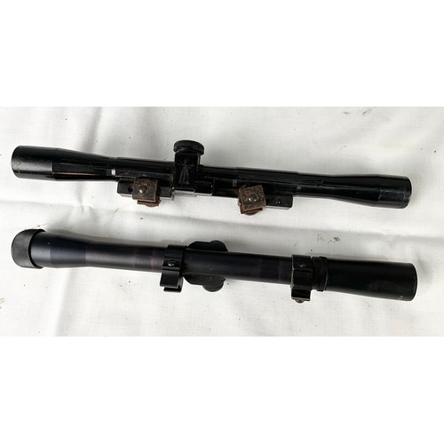 74 - BSA GOLD STAR .177 CAL. AIR RIFLE WITH HOME MADE CARRY BOX AND 2 SETS OF TELESCOPIC SIGHTS, BISLEY 4... 