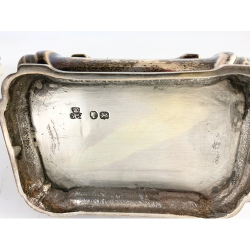 302 - HALLMARKED SHEFFIELD 1898 SUGAR BOX  271g