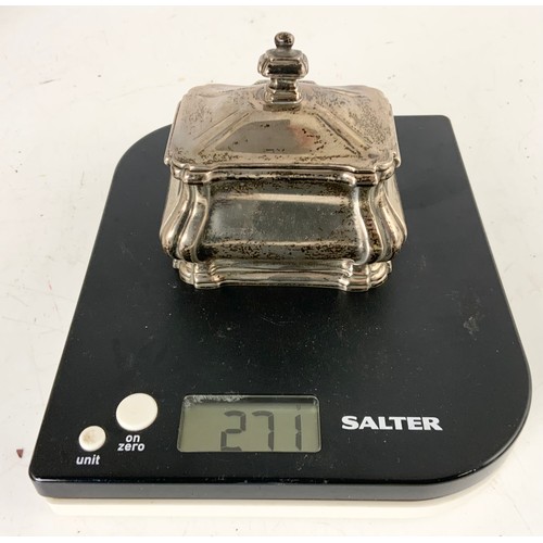 302 - HALLMARKED SHEFFIELD 1898 SUGAR BOX  271g