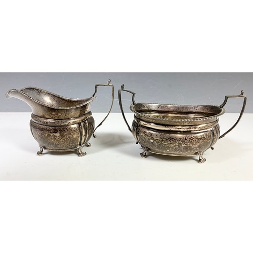 324 - HALLMARKED GEORGE EDWARDS & SONS CHESTER 1912 THREE PIECE TEASET 597g