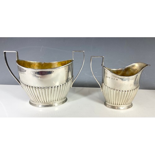 326 - HALLMARKED JOHN MILLWARD BANKS BIRMINGHAM  1887 SUBSTANTIAL SILVER  4 PIECE  TEASET 1624g GROSS