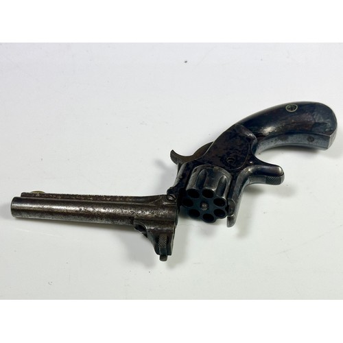 66 - Withdrawn A SMITH & WESSON SEVEN SHOT RIMFIRE PISTOL MARKED 'SMITH & WESSON SPRINGFIELD MASS. PAT. A... 