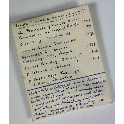 347 - QTY. COINS AND TOKENS INCLUDING GREEK AND ROMAN COINS AND TRADE TOKENS