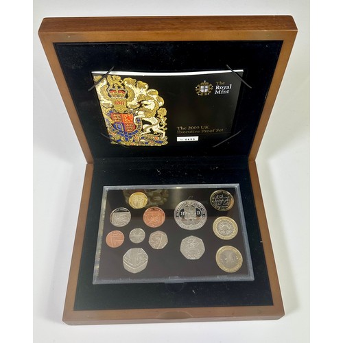 336 - ROYAL MINT 2009 UK EXECUTIVE PROOF COIN SET INC. KEW GARDENS 50P, CERTIFICATE NUMBER 4499
