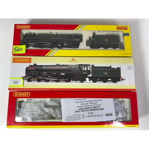 HORNBY, 2 BOXED LOCOMOTIVES, R2847 BR LATE STANDARD 72008 CLAN MACLEOD ...