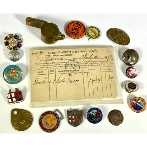 GREAT WESTERN RAILWAY GOODS DEPARTMENT LETTER POSTMARKED RUSPIDGE ...