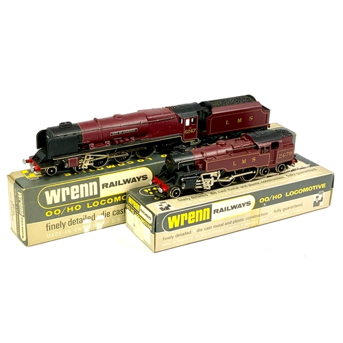 WRENN, BOXED LMS CITY, W2242 6247 CITY OF LIVERPOOL, & W2219 BR STANDARD TANK 2679 IN LMS LIVERY (PACKER NO 6 ON BOX)