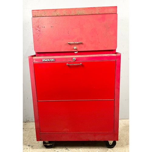 STACK-ON MULTI DRAWER TOOL CABINET WITH A LARGE QUANTITY OF TOOLS ...