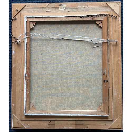 13 - LOUIS VAN DER BEESEN OIL ON CANVAS ENTITLED THE NURSE, approx. 52 x 62 cm