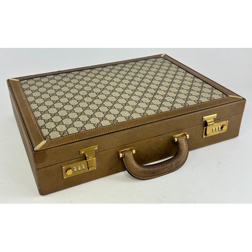 ATTACHE CASE WITH GUCCI DECORATION, BEARS SERIAL NUMBER 067