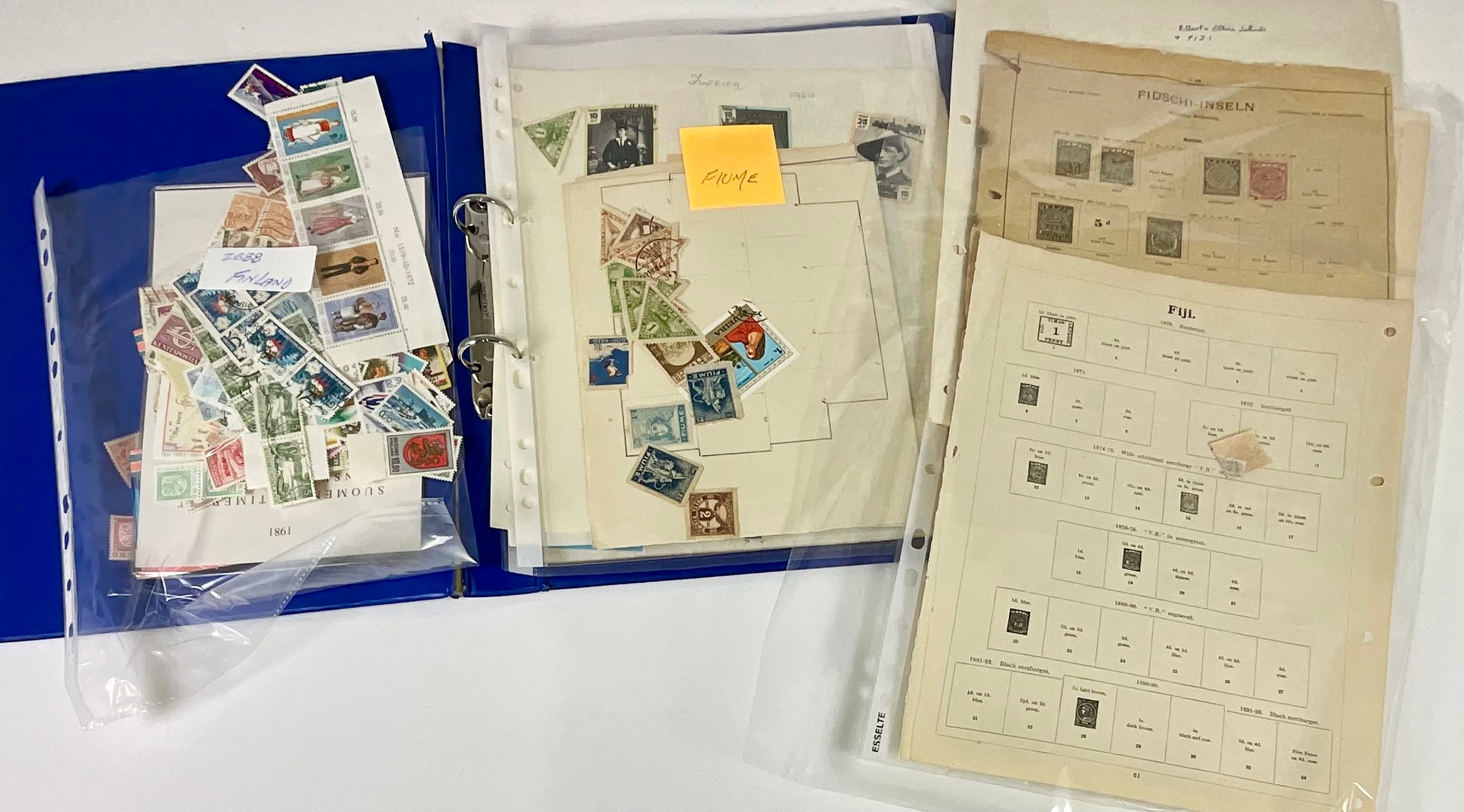 MULTI COUNTRY STAMP INTEREST, ON & OFF PAPER “F&G” FIGI, FINLAND ...