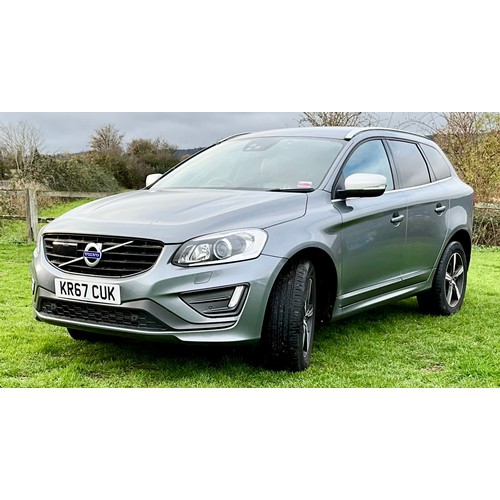 2017 KR67CUK VOLVO D5 (220) R DESIGN LUX NAV, LOW MILEAGE, LESS THAN 19,000 recorded miles MOT valid until 26th September 2026, BEING SOLD ON BEHALF OF A LOCAL DECEASED ESTATE