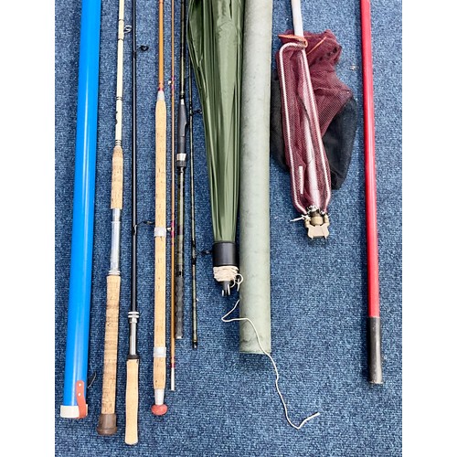 FOUR USED FISHING RODS WITHOUT BAGS INC. NGT, SHAKESPEARE AND HORIZON ...