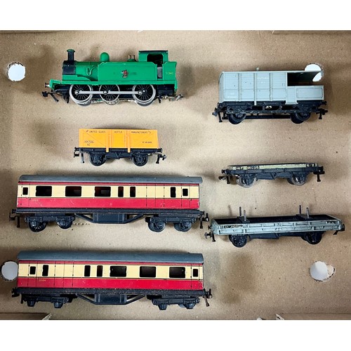 HORNBY DUBLO, 0-6-0 SR TANK 31340 SR GREEN, (BUFFER BEAM CRACKED), TOAD ...