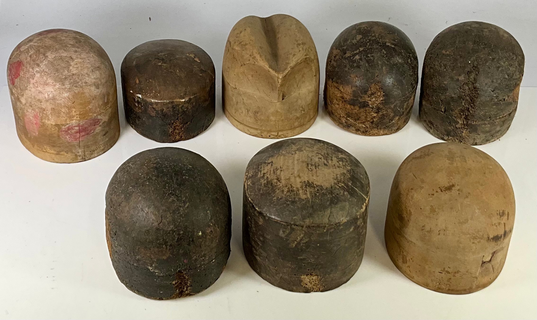COLLECTION OF MILLINERS BLOCKS (8)