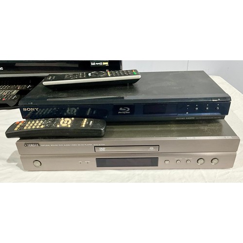 PANASONIC TX-P37X10B TV, SONY BDP-S350 BLU-RAY PLAYER, YAMAHA DVD-S1700 ...