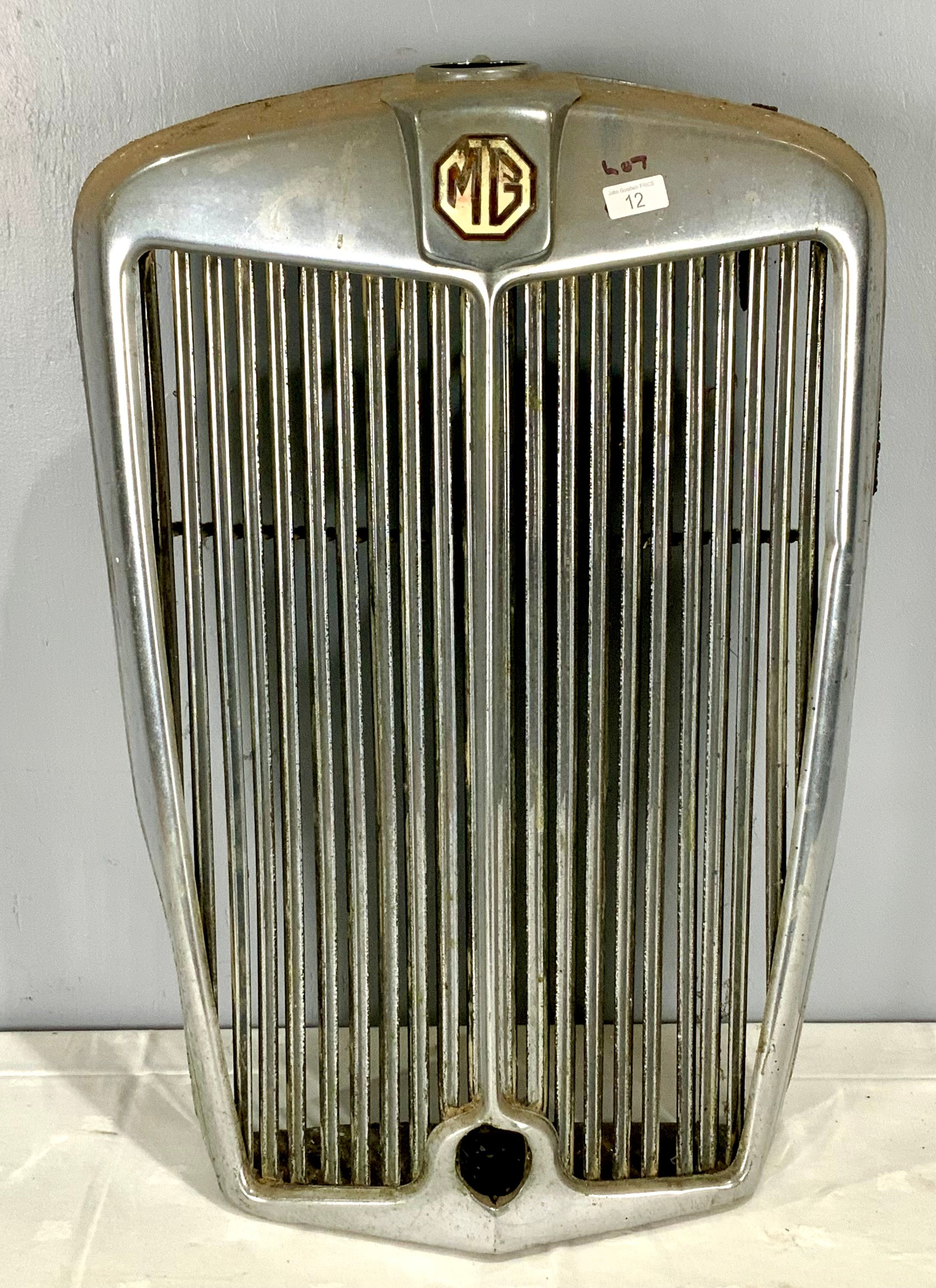 VINTAGE 1950’s MG RADIATOR GRILLE