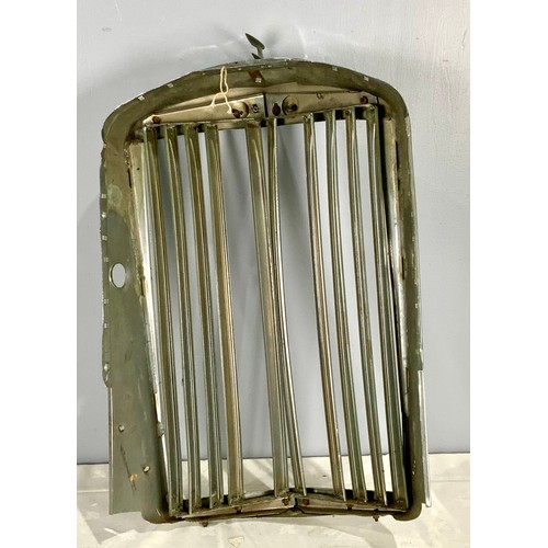17 - VINTAGE TALBOT LONDON ‘SUNBEAM’ RADIATOR GRILLE WITH FIGURAL BONNET MASCOT