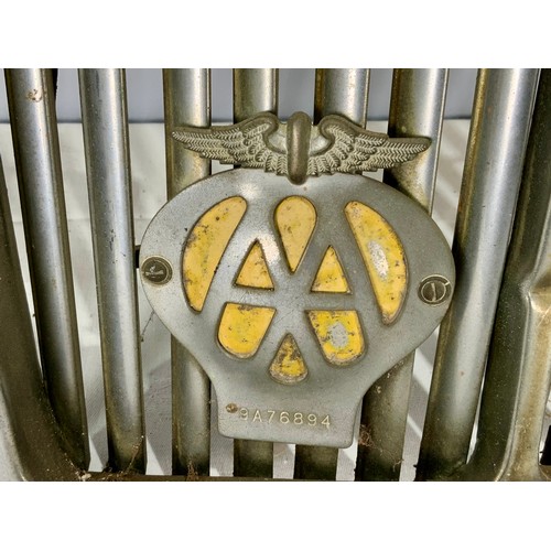 VINTAGE 1950’s MG RADIATOR GRILL WITH CAP AND AA BADGE