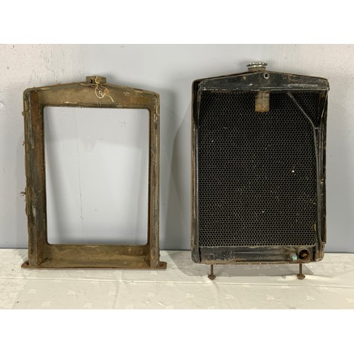 VINTAGE RADIATOR AND HONEYCOMB GRILLE TOGETHER WITH A MATCHING RADIATOR ...