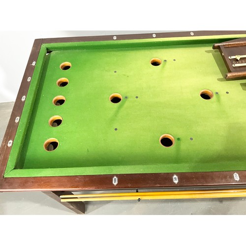 OAK AND SLATE BAR BILLIARDS TABLE BY CLARE & CO, LIVERPOOL COMPLETE ...