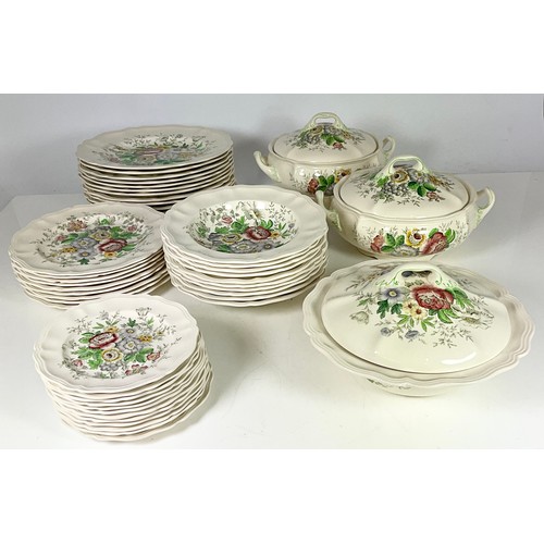 155 - TWO TRAYS OF ROYAL DOULTON MALVERN PATTERN D6197 TABLE WARE