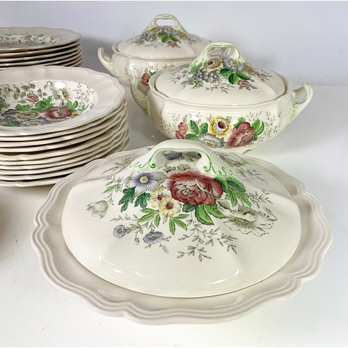 155 - TWO TRAYS OF ROYAL DOULTON MALVERN PATTERN D6197 TABLE WARE