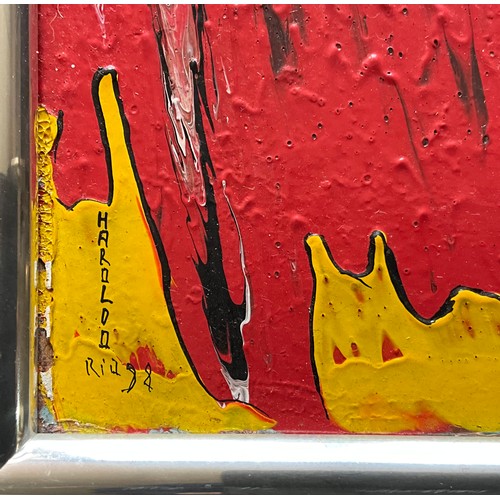 14 - ABSTRACT OIL / ACRYLIC ON BOARD WITH SIGNATURE BOTTOM LEFT
Approx. 54 x 32cm