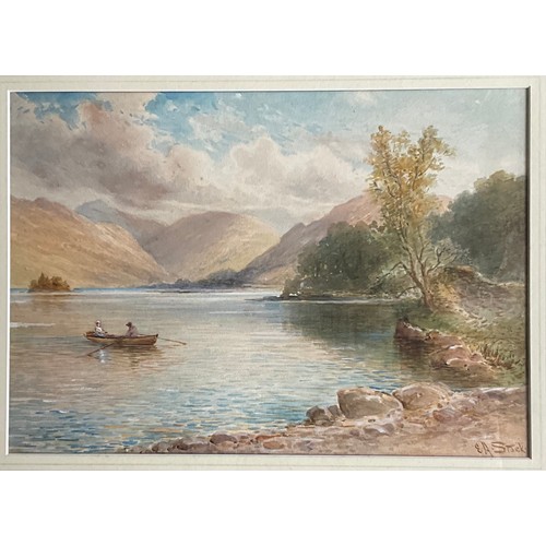 29 - FRAMED WATERCOLOURS (2) EARLY 20TH C. - GEORGE DODSON ‘PORLOCK WEIR VILLAGE’ 1907 Approx. 51.5cm W x... 