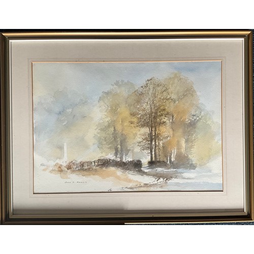 33 - JOHN R HARRIS WATERCOLOURS (LOCAL ARTIST) THREE WOODED SCENES