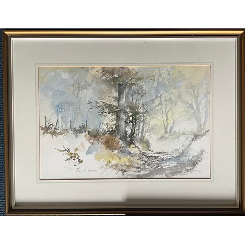 33 - JOHN R HARRIS WATERCOLOURS (LOCAL ARTIST) THREE WOODED SCENES
