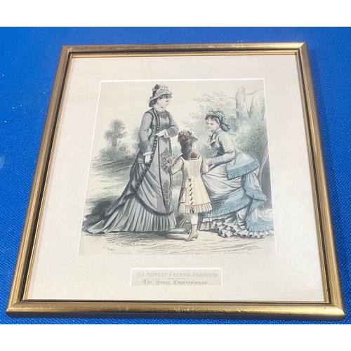 43 - HAND COLOURED ETCHING GEORGE CRUIKSHANK’S MR KEAN, THE YOUNG ENGLISH WOMAN ENGRAVING AND TWO CECIL A... 