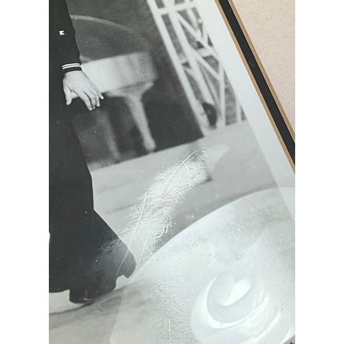 58 - SIGNED GINGER ROGERS AND FRED ASTAIRE FRAMED PHOTOGRAPH NOTE: FRED ASTAIRE SIGNATURE FAINT IN THE RI... 