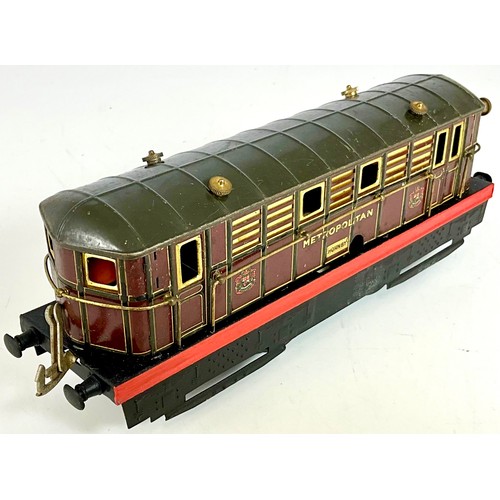 HORNBY 0 GAUGE METROPOLITAN LOCOMOTIVE, NO 2 U/B CLOCKWORK VERSION