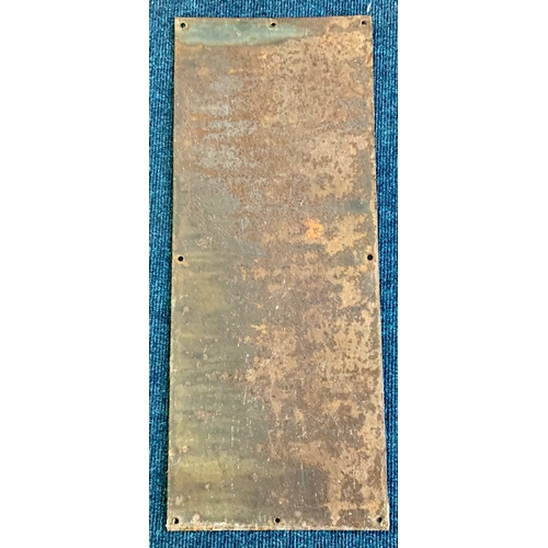  ENAMEL ADVERTISING SIGN NEWS OF THE WORLD ON SALE HERE, WHITE WRITING ON DARK BLUE BACKGROUND, APPRO... 