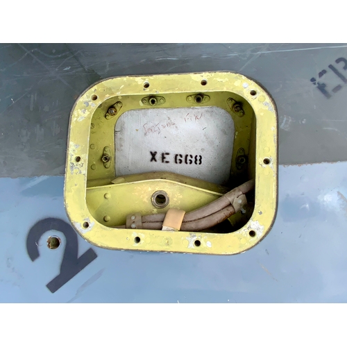  AVIATION & AIRCRAFT INTEREST, A HAWKER HUNTER DORSEL TAIL FIN, EX FLEET AIR ARM FRADU VL YEOVILTON A... 