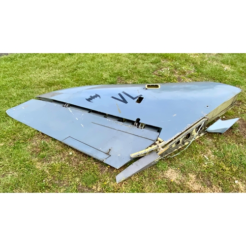  AVIATION & AIRCRAFT INTEREST, A HAWKER HUNTER DORSEL TAIL FIN, EX FLEET AIR ARM FRADU VL YEOVILTON A... 