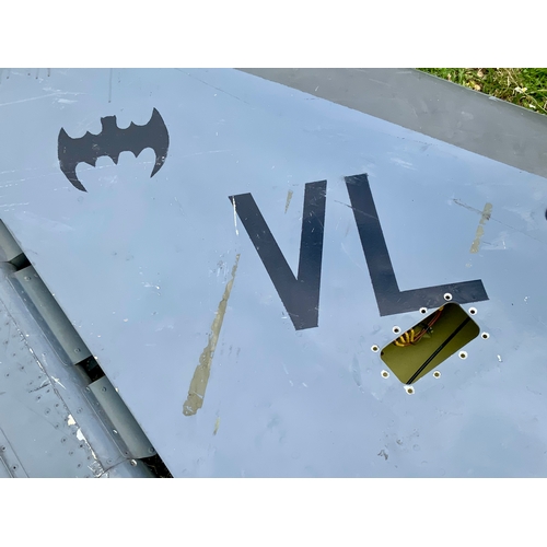  AVIATION & AIRCRAFT INTEREST, A HAWKER HUNTER DORSEL TAIL FIN, EX FLEET AIR ARM FRADU VL YEOVILTON A... 