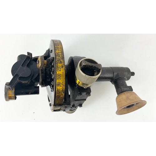 49 - WWI ERA BECKS DIAL SIGHT, NO.7 MK. 2 DATED 1916, NO. 10046, CLEAR OPTICS WITH RUBBER EYEPIECE