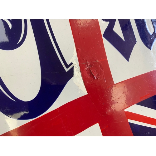  ADVERTISING - AN EARLY TO MID 20TH CENTURY ENAMEL SIGN, THE PEOPLE, THE POPULAR SUNDAY PAPER, (SMALL... 