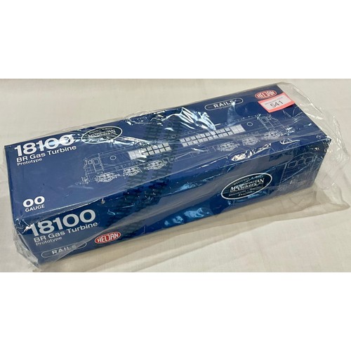  HELJAN, BOXED 18100 BR GAS TURBINE LOCOMOTIVE, METROPOLITAN VICKERS PROTOTYPE, BR EARLY EMBLEM BLACK... 