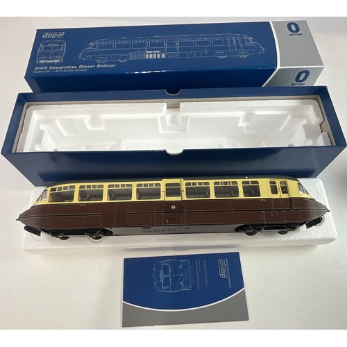  DAPOL, STREAMLINED GWR RAILCAR 16 LINED CHOCOLATE & CREAM GWR TWIN CITIES DCC & SOUND FITTED, 7D-011... 