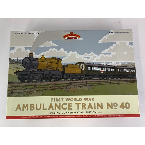 BOXED BACHMANN OO GAUGE 30325 FIRST WORLD WAR AMBULANCE TRAIN NO 40 SPECIAL COMMEMORATIVE EDITION