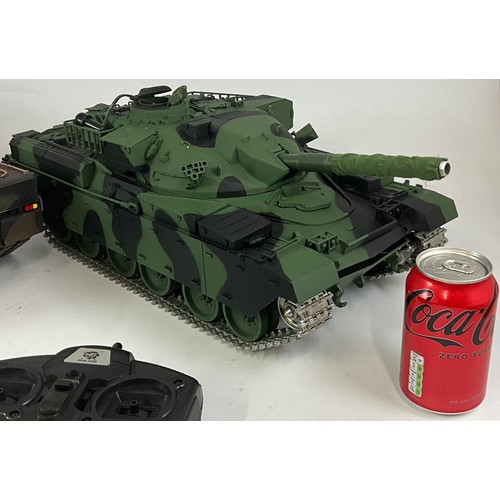 HENG LONG RADIO CONTROLLED BATTLE TANK, 1/16 SCALE REAL ACTION , A ...