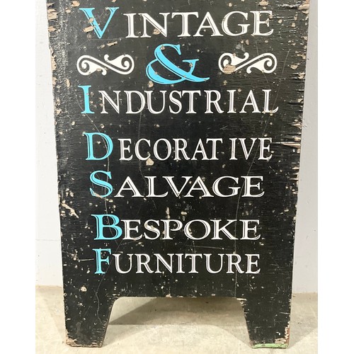 PAINTED ANTIQUE SHOP SIGN 122cm x 63cm