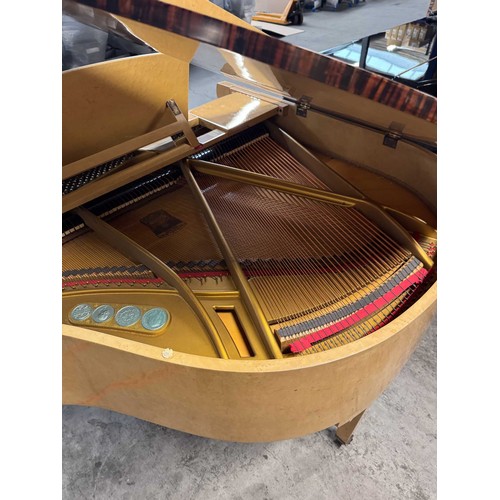 202 - Allison (c1930s)
An Art Deco 152cm grand piano in a birdseye maple and ebony macassar crossbanded ca... 