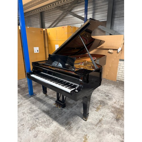 209 - Steinway (c1982)
A 275cm Model D concert grand piano in a bright ebonised case on square tapered leg... 