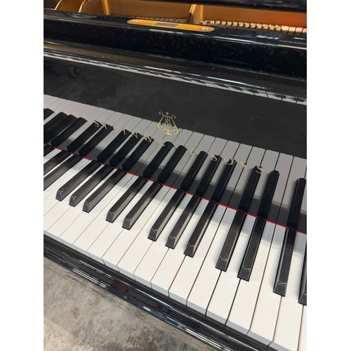 209 - Steinway (c1982)
A 275cm Model D concert grand piano in a bright ebonised case on square tapered leg... 